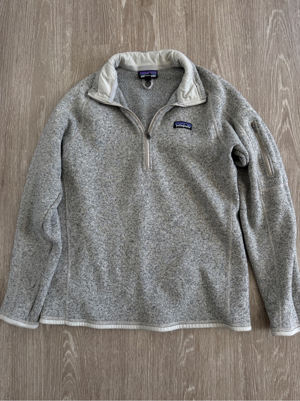 Patagonia Better Sweater 1/4 Zip Fleece Gray/Tan